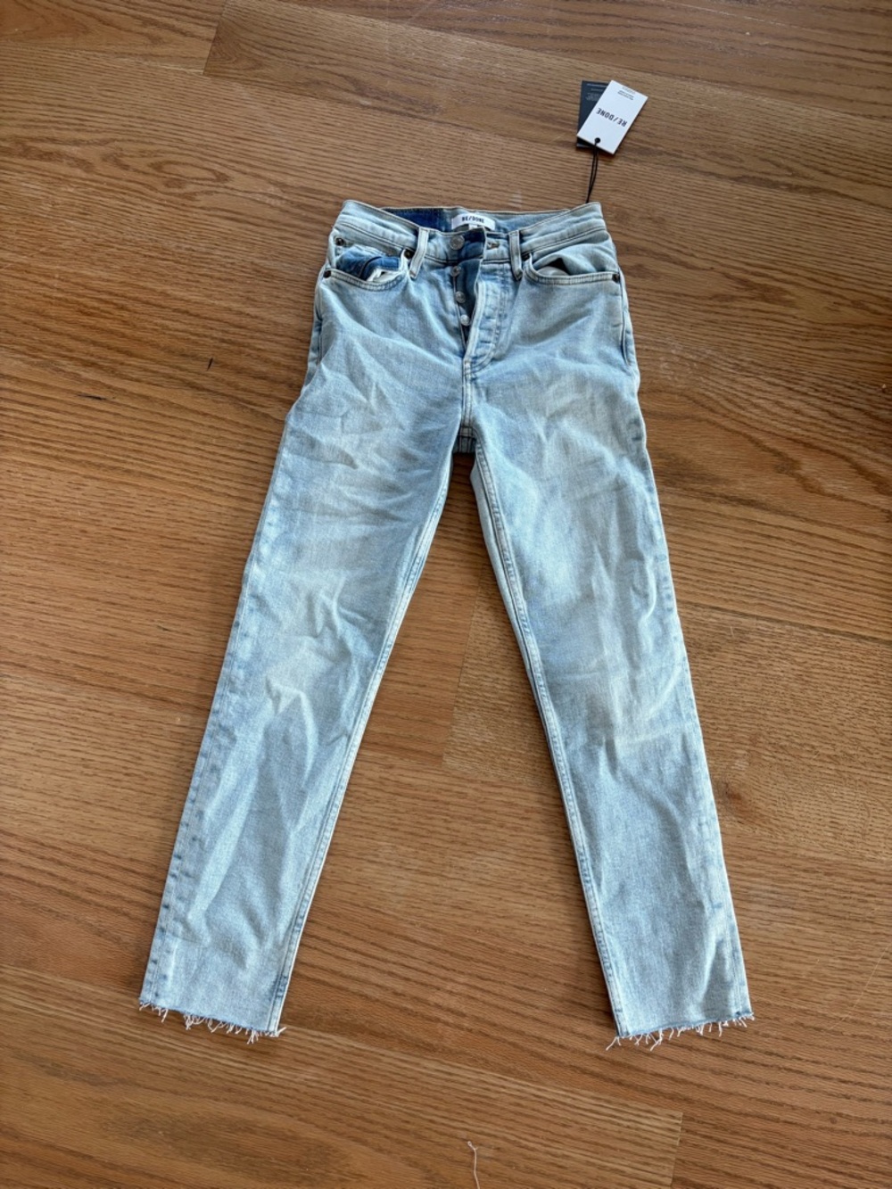 Redone Light Wash Women's Skinny Jeans